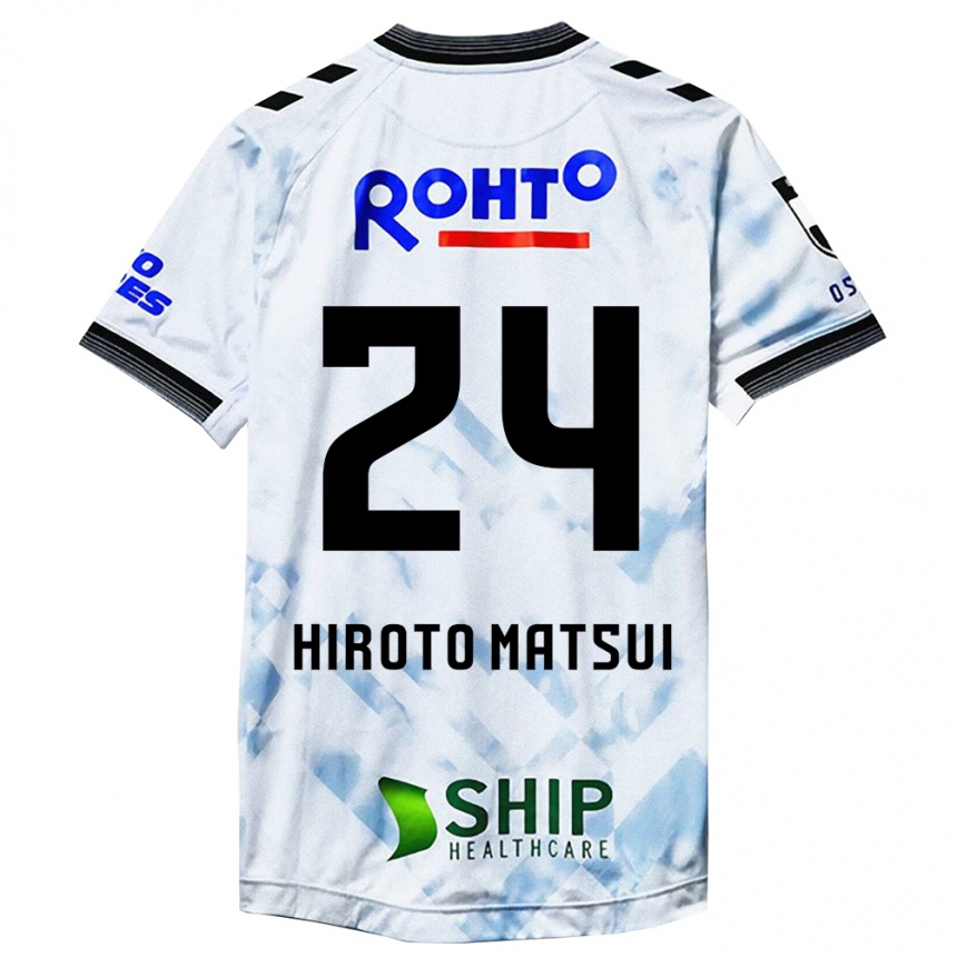 Enfant Football Maillot Elijah Hiroto Matsui #24 Blanc Noir Tenues Extérieur 2024/25 Canada