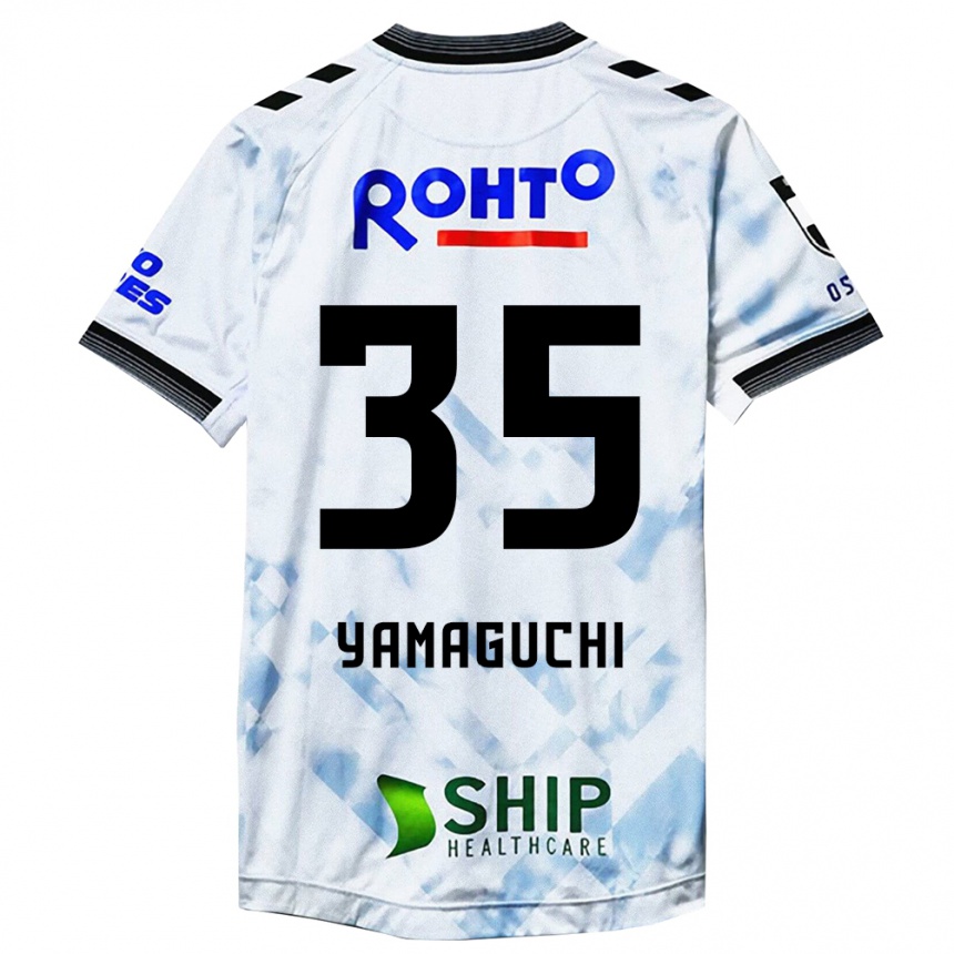 Enfant Football Maillot Haruta Yamaguchi #35 Blanc Noir Tenues Extérieur 2024/25 Canada