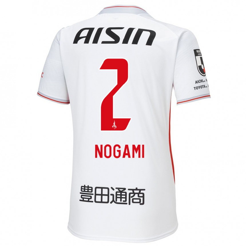 Kids Football Yuki Nogami #2 White Yellow Red Away Jersey 2024/25 T-Shirt Canada