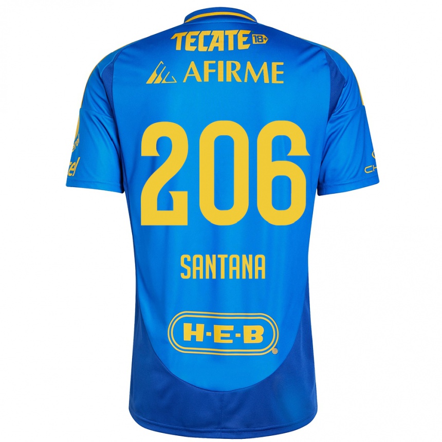 Kids Football Joel Santana #206 Blue Yellow Away Jersey 2024/25 T-Shirt Canada