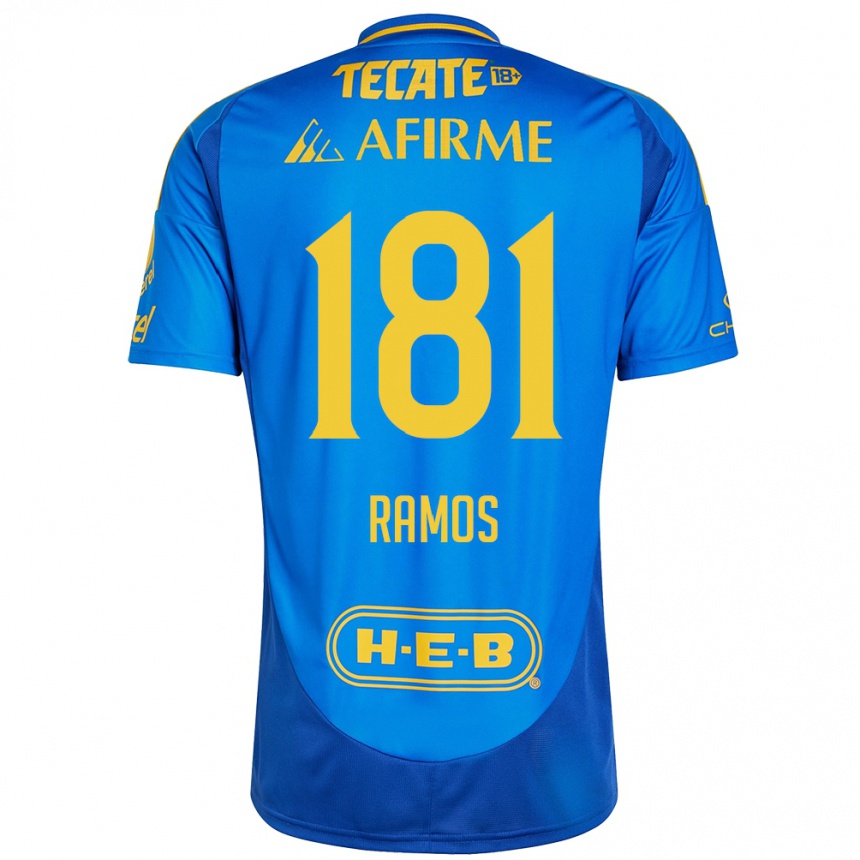 Kids Football Anthony Ramos #181 Blue Yellow Away Jersey 2024/25 T-Shirt Canada