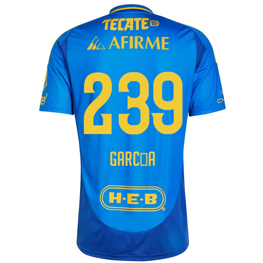 Enfant Football Maillot Diego García #239 Bleu Jaune Tenues Extérieur 2024/25 Canada