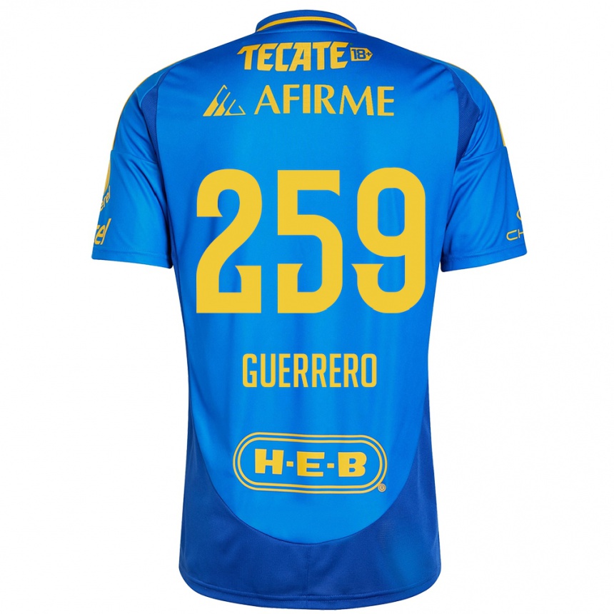 Kids Football Erick Guerrero #259 Blue Yellow Away Jersey 2024/25 T-Shirt Canada