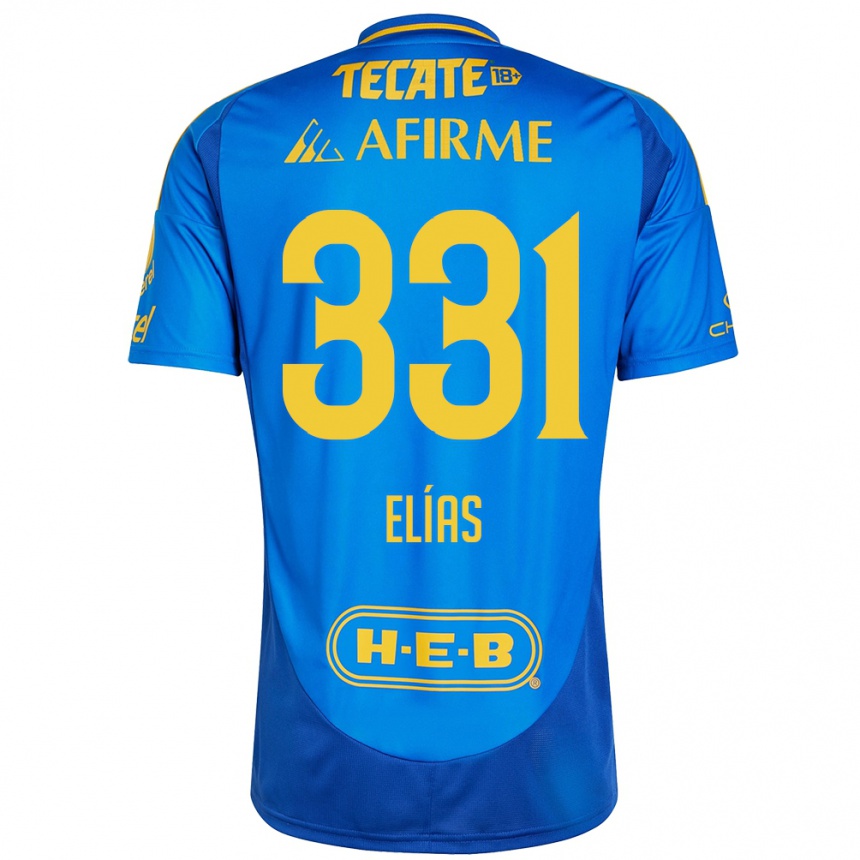 Kids Football Bruno Elías #331 Blue Yellow Away Jersey 2024/25 T-Shirt Canada