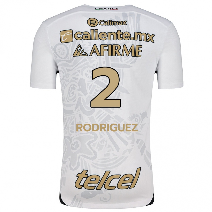 Kids Football Antonio Rodríguez #2 White Black Away Jersey 2024/25 T-Shirt Canada