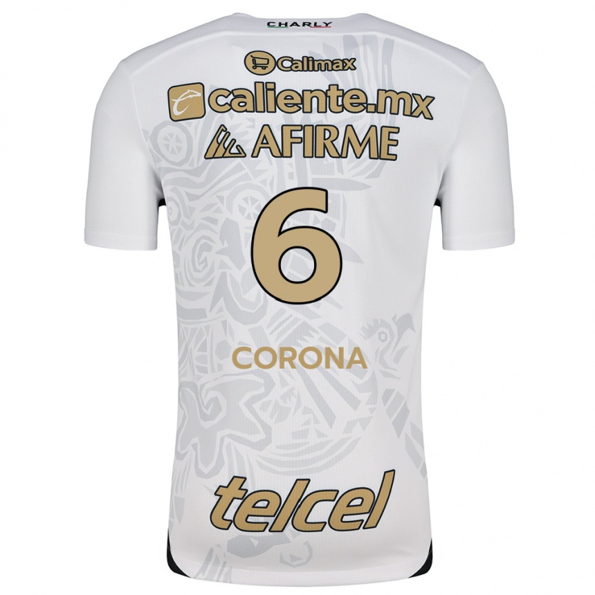 Enfant Football Maillot Joe Corona #6 Blanc Noir Tenues Extérieur 2024/25 Canada