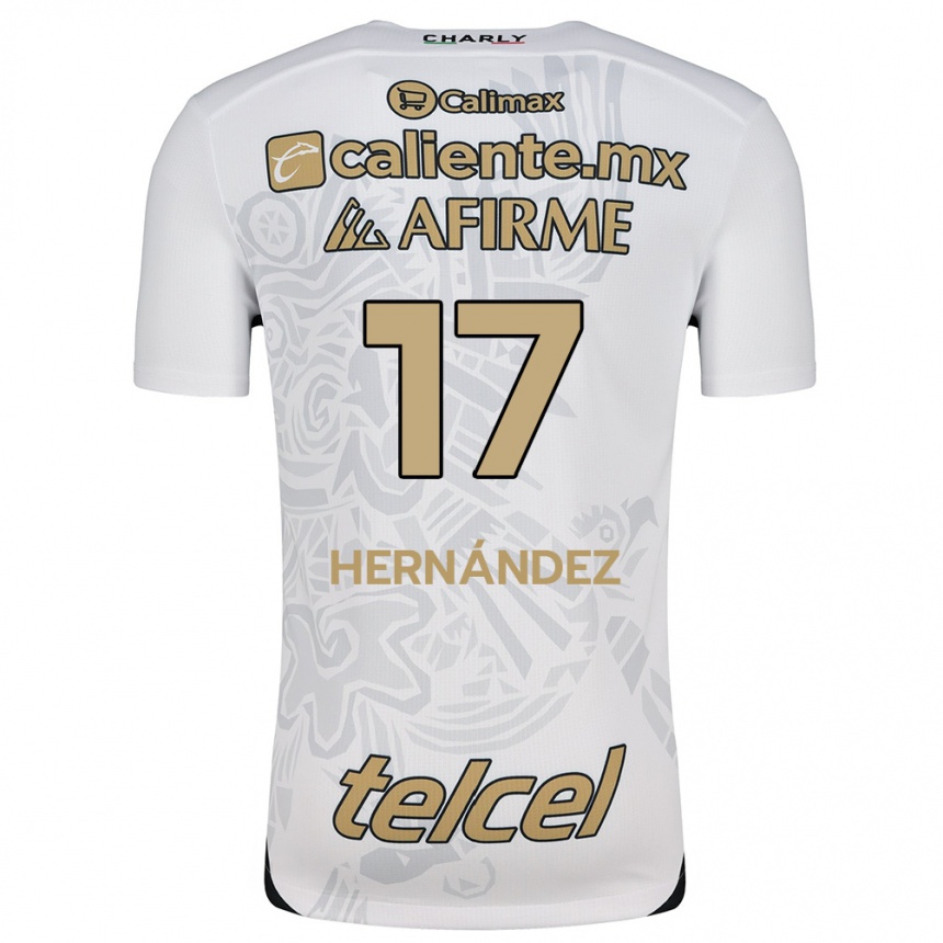 Enfant Football Maillot Rubén Hernández #17 Blanc Noir Tenues Extérieur 2024/25 Canada