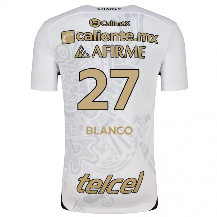 Enfant Football Maillot Domingo Blanco #27 Blanc Noir Tenues Extérieur 2024/25 Canada