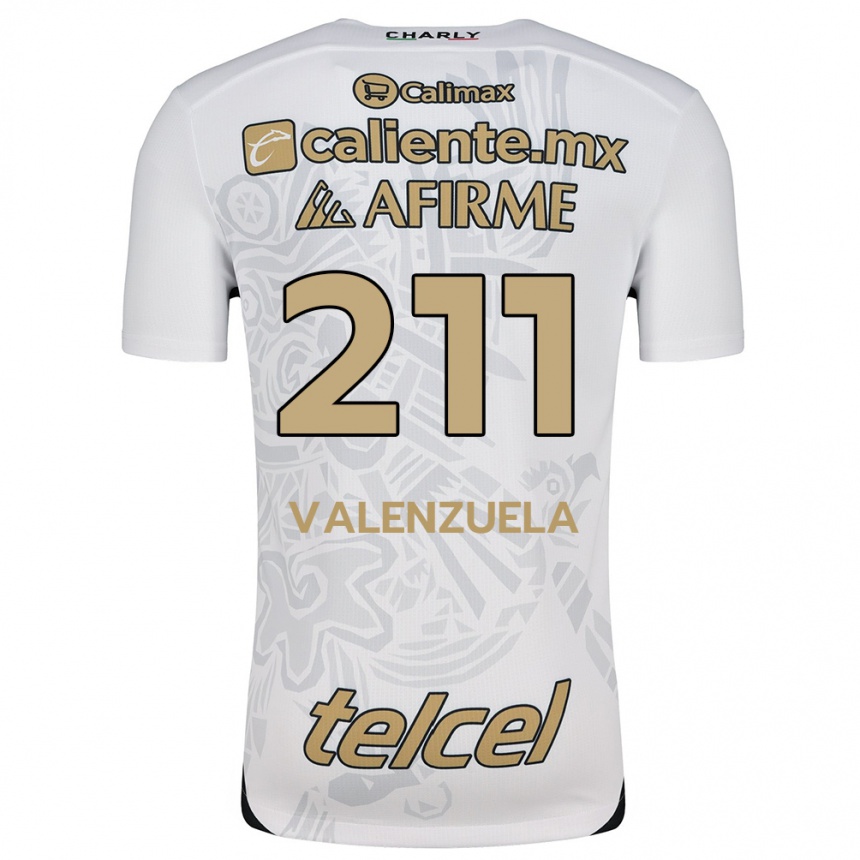 Enfant Football Maillot Aldieri Valenzuela #211 Blanc Noir Tenues Extérieur 2024/25 Canada