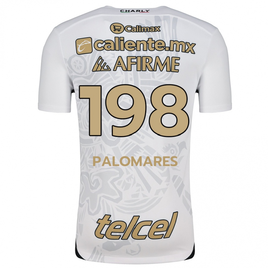 Enfant Football Maillot Ramón Palomares #198 Blanc Noir Tenues Extérieur 2024/25 Canada