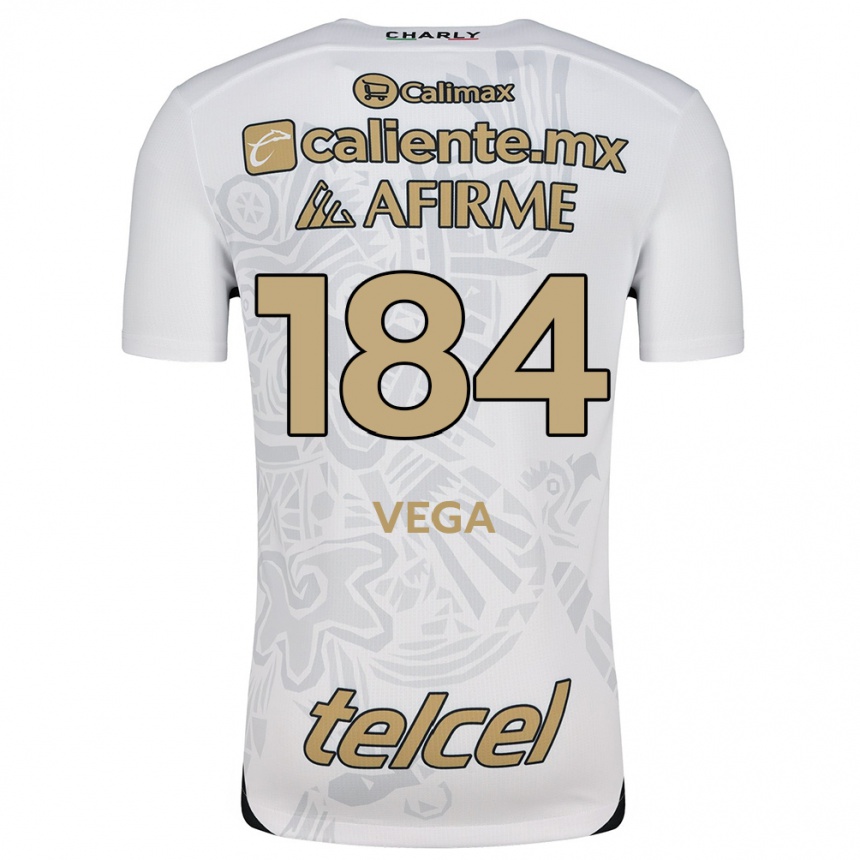 Enfant Football Maillot Daniel Vega #184 Blanc Noir Tenues Extérieur 2024/25 Canada