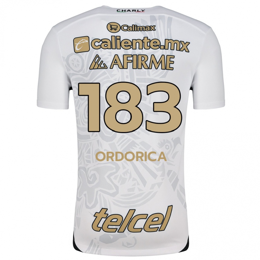 Enfant Football Maillot Brandon Ordorica #183 Blanc Noir Tenues Extérieur 2024/25 Canada