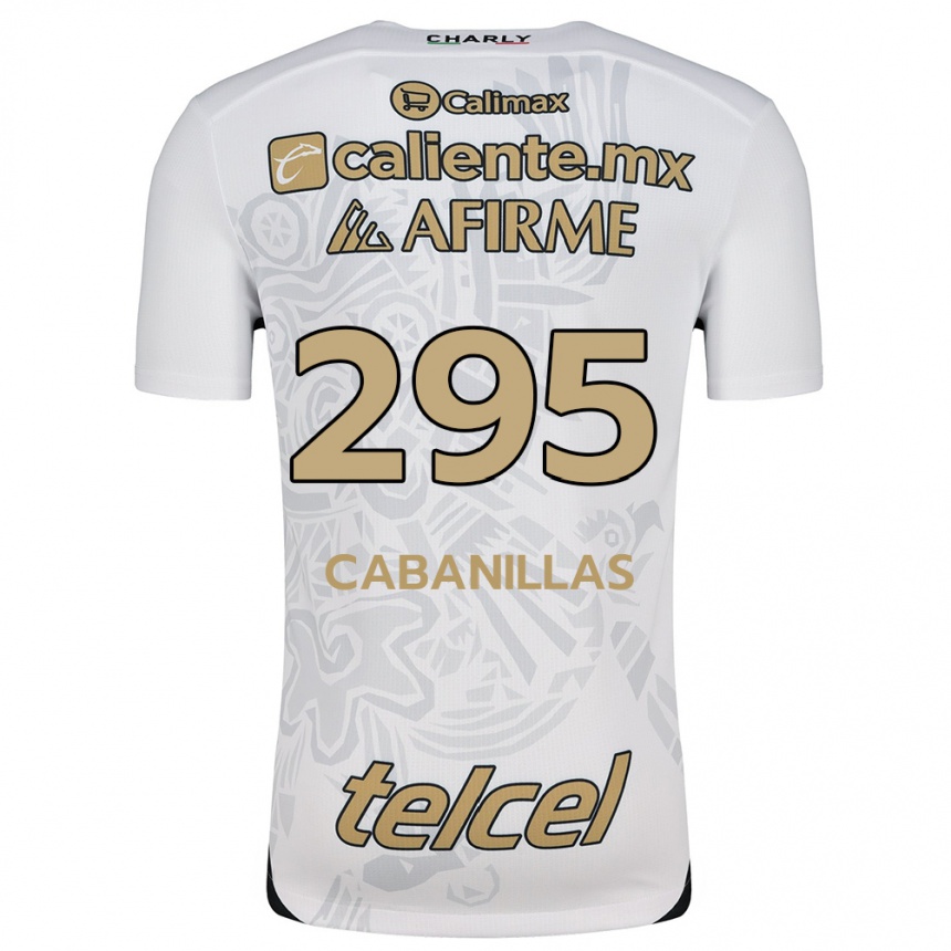 Enfant Football Maillot Osvaldo Cabanillas #295 Blanc Noir Tenues Extérieur 2024/25 Canada