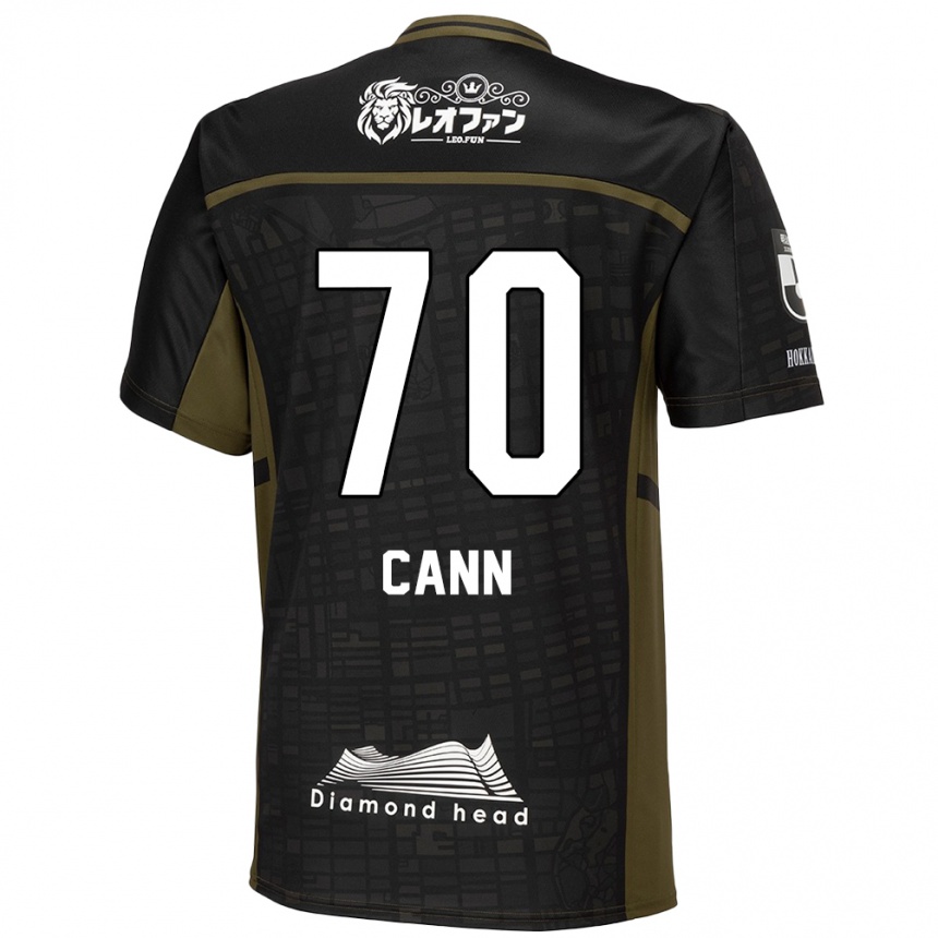 Kids Football Francis Cann #70 Black Green Away Jersey 2024/25 T-Shirt Canada