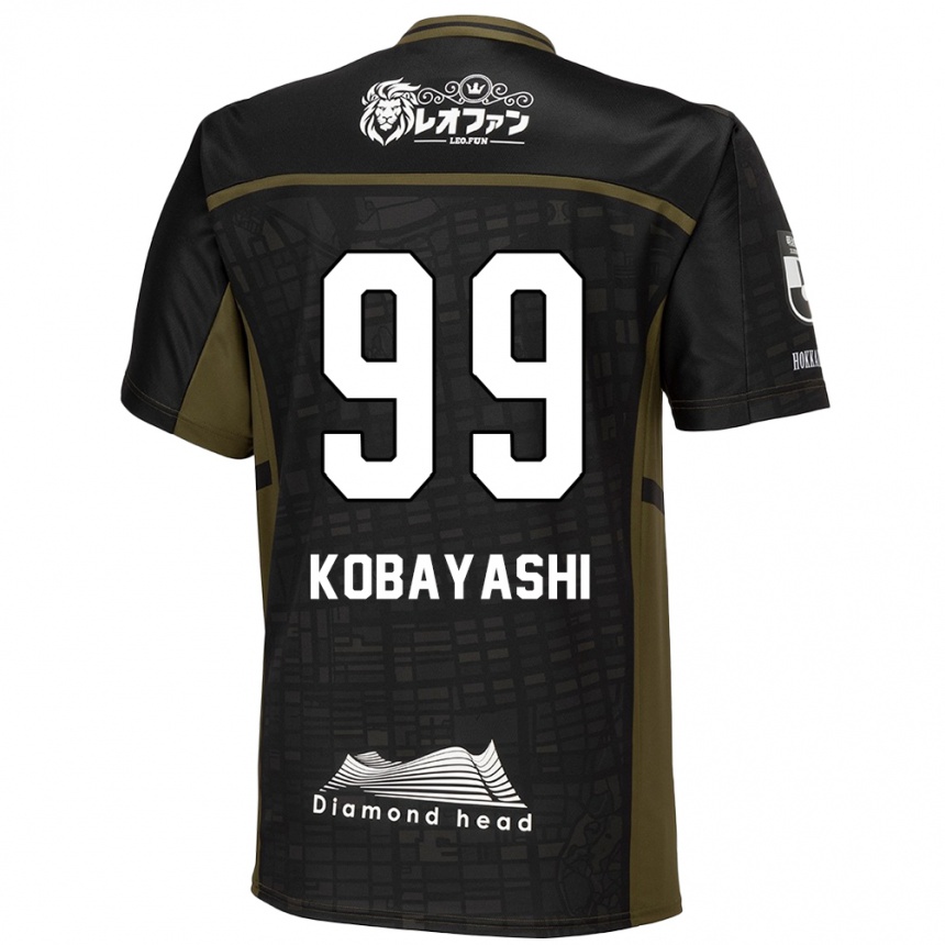 Kids Football Yuki Kobayashi #99 Black Green Away Jersey 2024/25 T-Shirt Canada