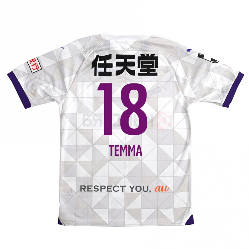 Kids Football Temma Matsuda #18 White Purple Away Jersey 2024/25 T-Shirt Canada