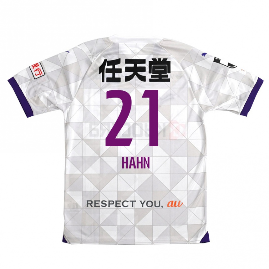 Kids Football Warner Hahn #21 White Purple Away Jersey 2024/25 T-Shirt Canada