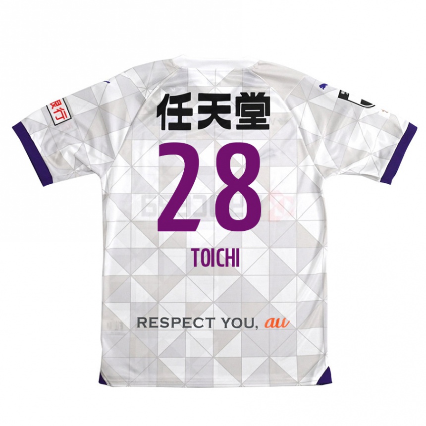 Enfant Football Maillot Toichi Suzuki #28 Blanc Violet Tenues Extérieur 2024/25 Canada