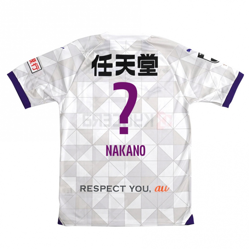 Kids Football Kotaro Nakano #0 White Purple Away Jersey 2024/25 T-Shirt Canada