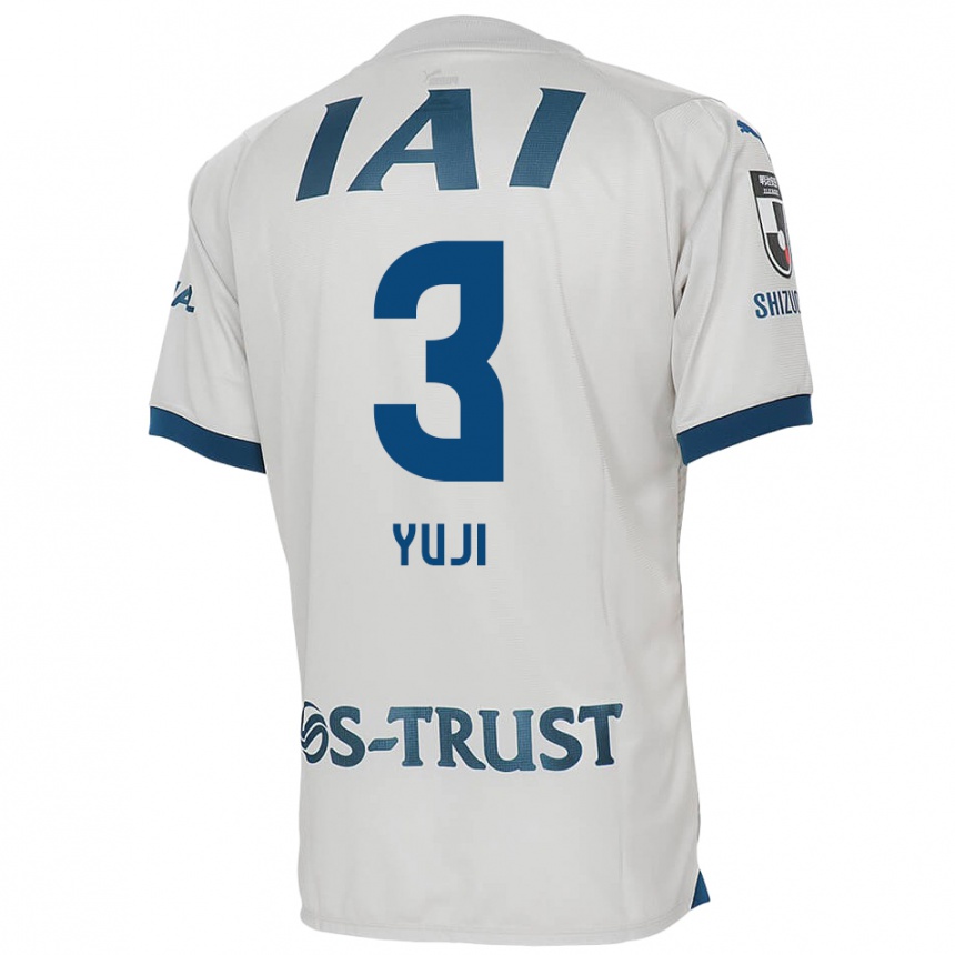 Kids Football Yuji Takahashi #3 White Blue Away Jersey 2024/25 T-Shirt Canada