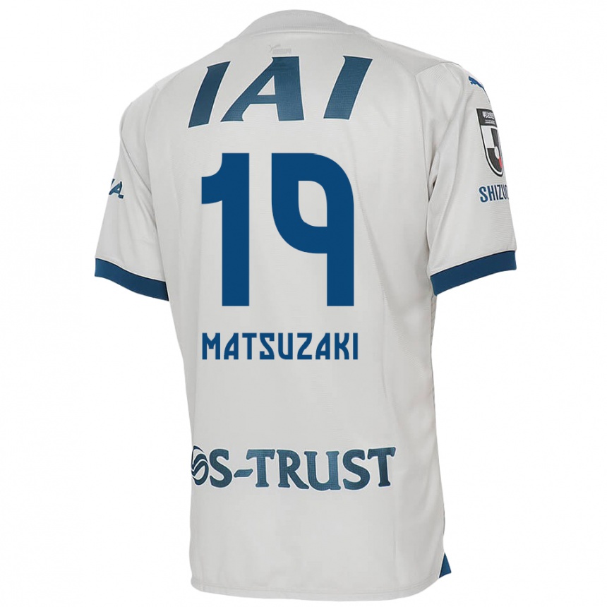 Enfant Football Maillot Kai Matsuzaki #19 Blanc Bleu Tenues Extérieur 2024/25 Canada