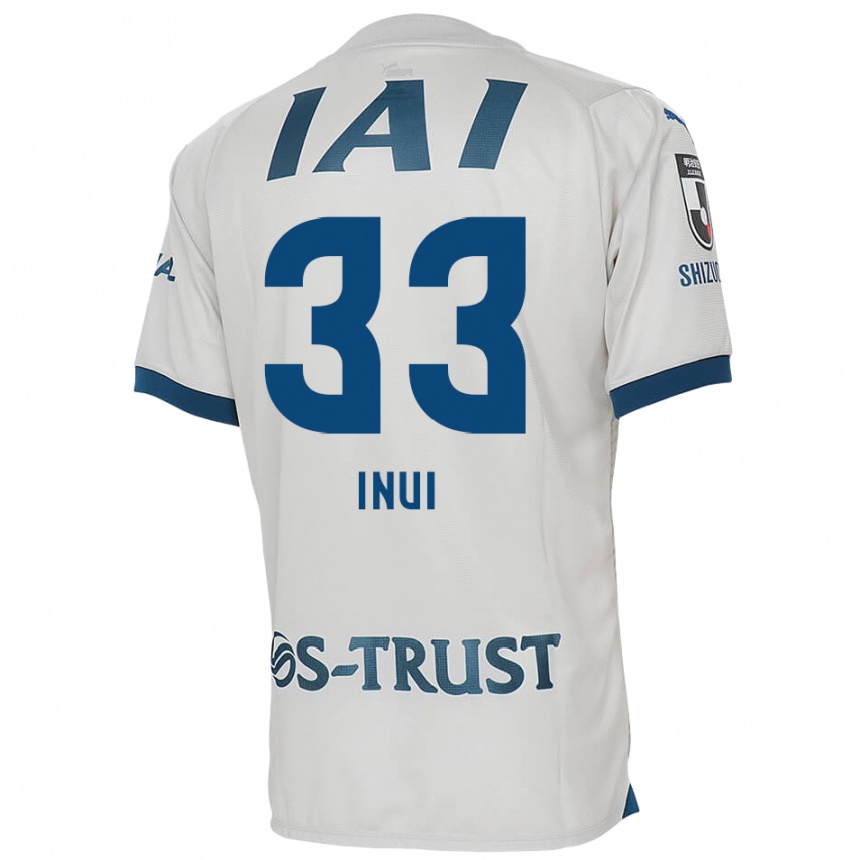 Kids Football Takashi Inui #33 White Blue Away Jersey 2024/25 T-Shirt Canada