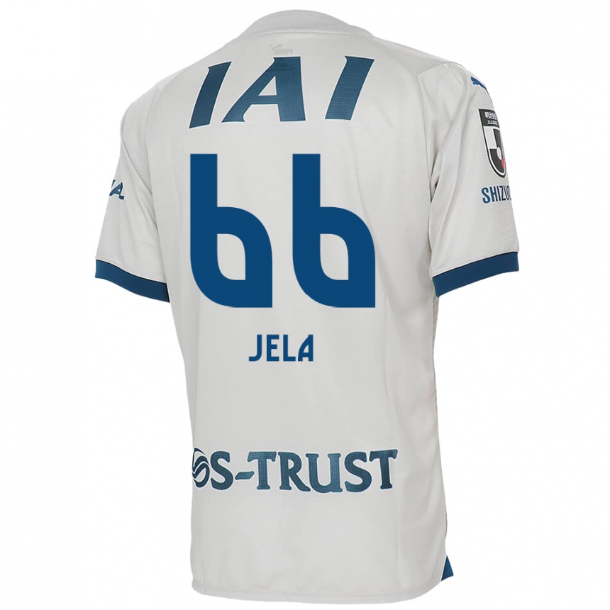 Enfant Football Maillot Jelani Reshaun Sumiyoshi #66 Blanc Bleu Tenues Extérieur 2024/25 Canada