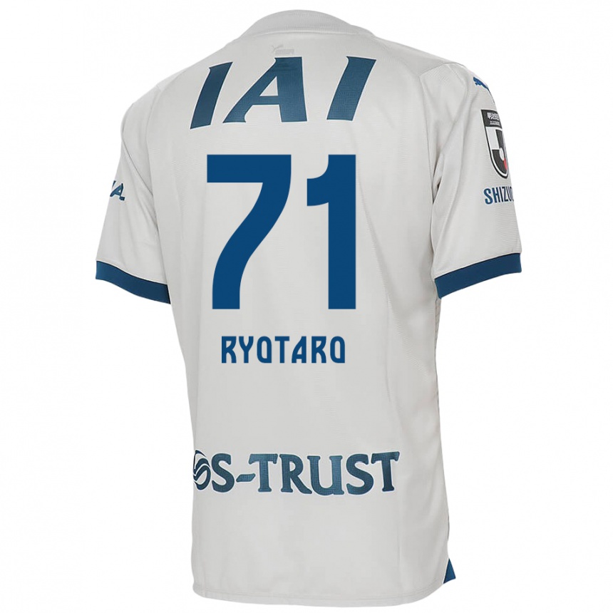 Kids Football Ryotaro Nakamura #71 White Blue Away Jersey 2024/25 T-Shirt Canada