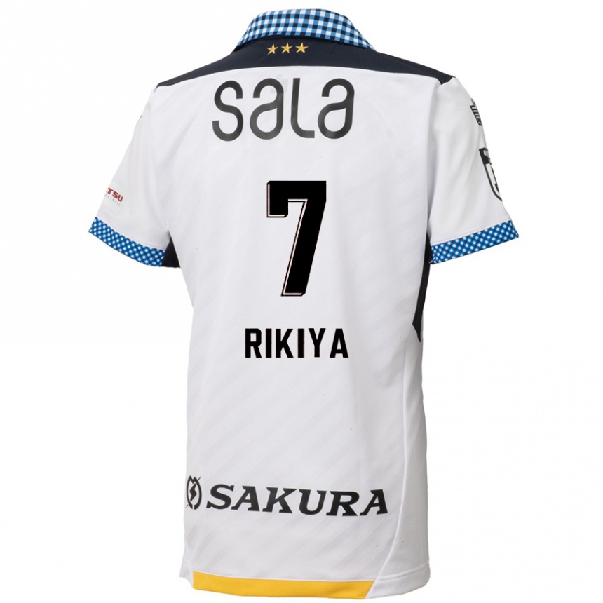 Enfant Football Maillot Rikiya Uehara #7 Blanc Noir Tenues Extérieur 2024/25 Canada