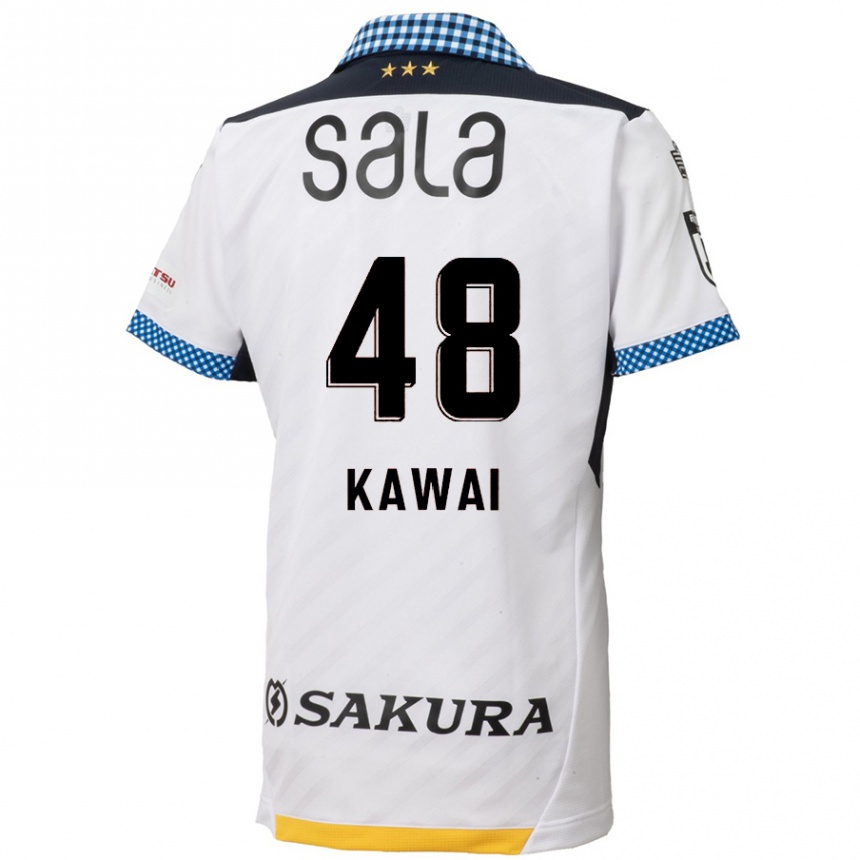 Kids Football Tokumo Kawai #48 White Black Away Jersey 2024/25 T-Shirt Canada