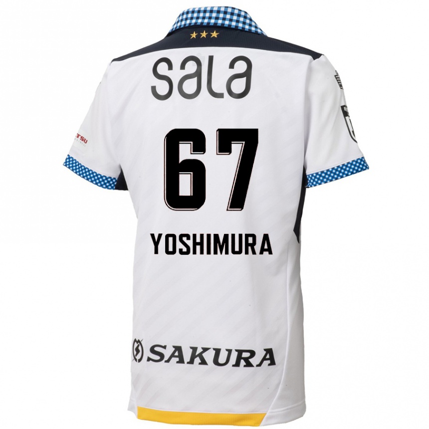 Enfant Football Maillot Ryusei Yoshimura #67 Blanc Noir Tenues Extérieur 2024/25 Canada