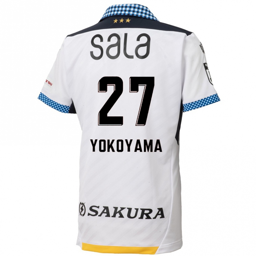 Enfant Football Maillot Kota Yokoyama #27 Blanc Noir Tenues Extérieur 2024/25 Canada