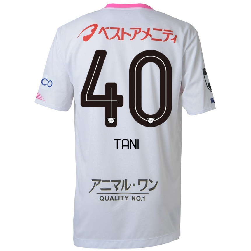 Enfant Football Maillot Teyan Tani #40 Blanc Bleu Rose Tenues Extérieur 2024/25 Canada