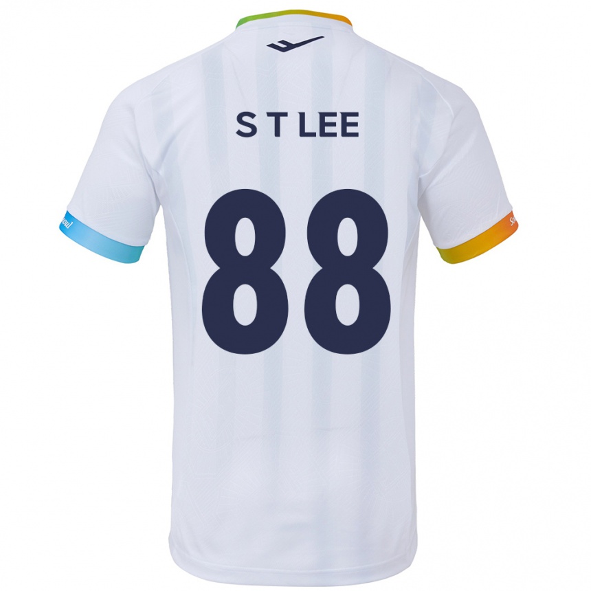 Kids Football Tae-Seok Lee #88 White Blue Away Jersey 2024/25 T-Shirt Canada