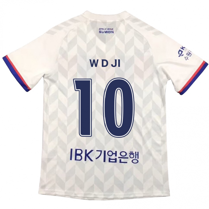 Enfant Football Maillot Dong-Won Ji #10 Blanc Bleu Tenues Extérieur 2024/25 Canada