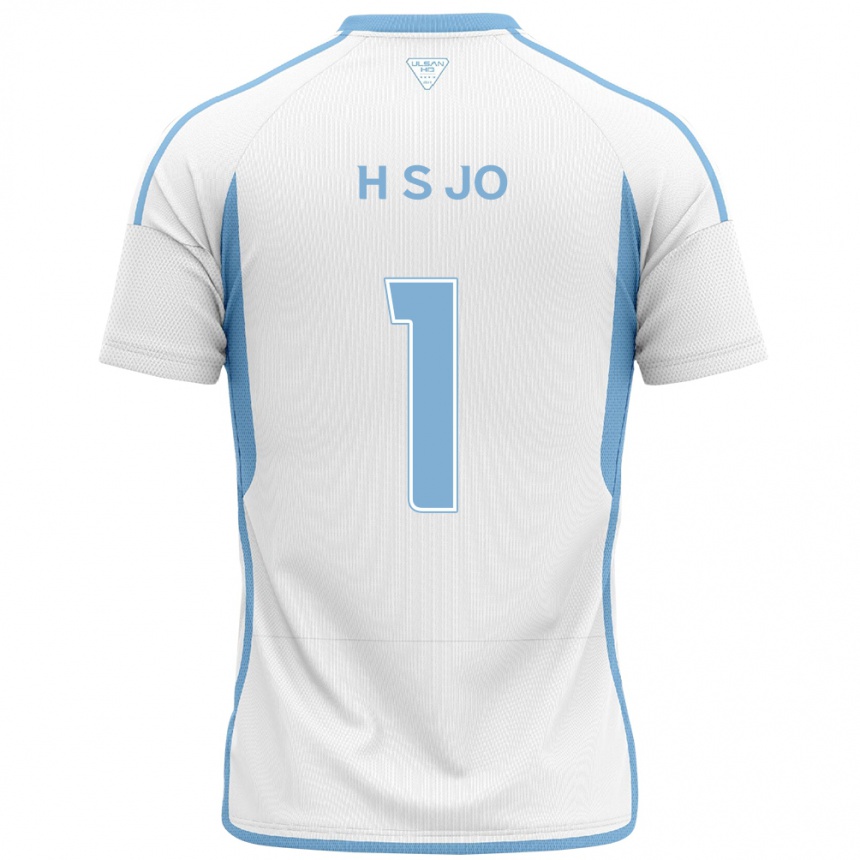 Enfant Football Maillot Su-Hyeok Jo #1 Blanc Bleu Tenues Extérieur 2024/25 Canada