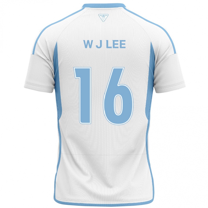 Enfant Football Maillot Jae-Wook Lee #16 Blanc Bleu Tenues Extérieur 2024/25 Canada