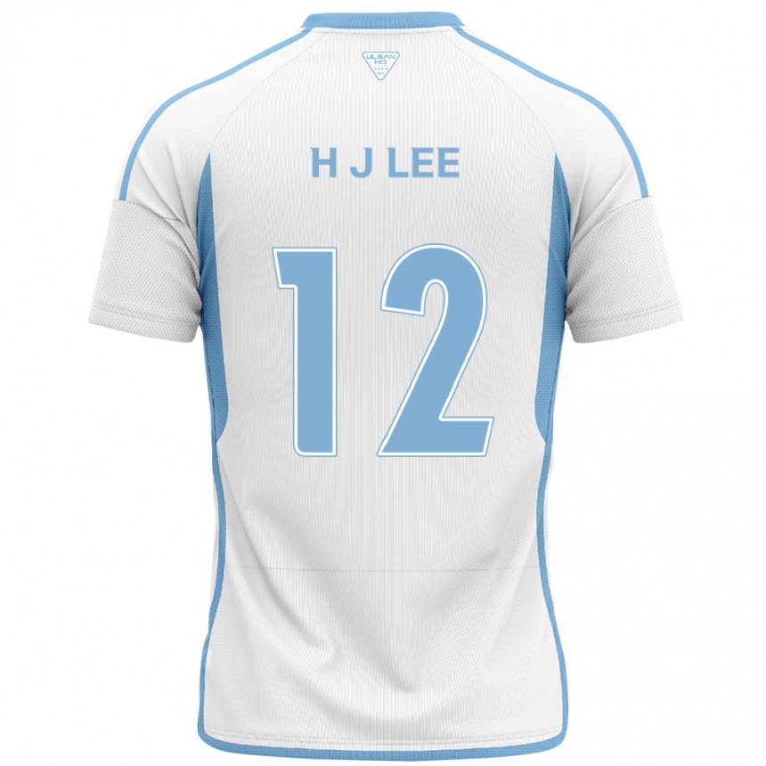 Enfant Football Maillot Jae-Hyung Lee #12 Blanc Bleu Tenues Extérieur 2024/25 Canada