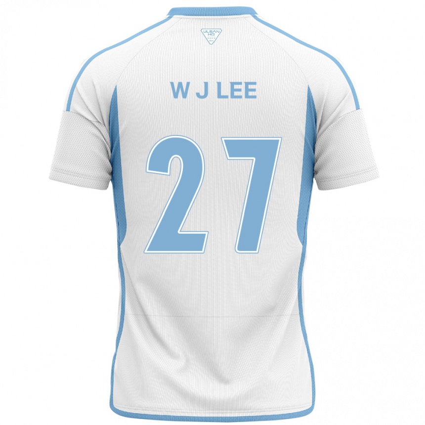 Enfant Football Maillot Ji-Woo Lee #27 Blanc Bleu Tenues Extérieur 2024/25 Canada