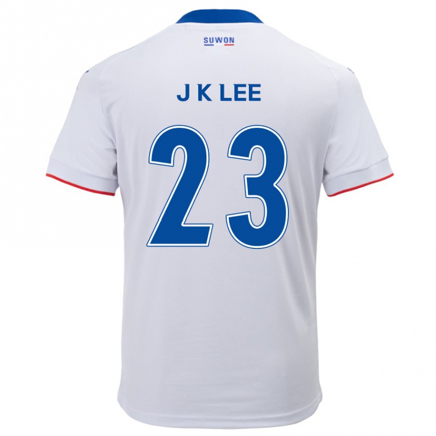 Kids Football Ki-Je Lee #23 White Blue Away Jersey 2024/25 T-Shirt Canada