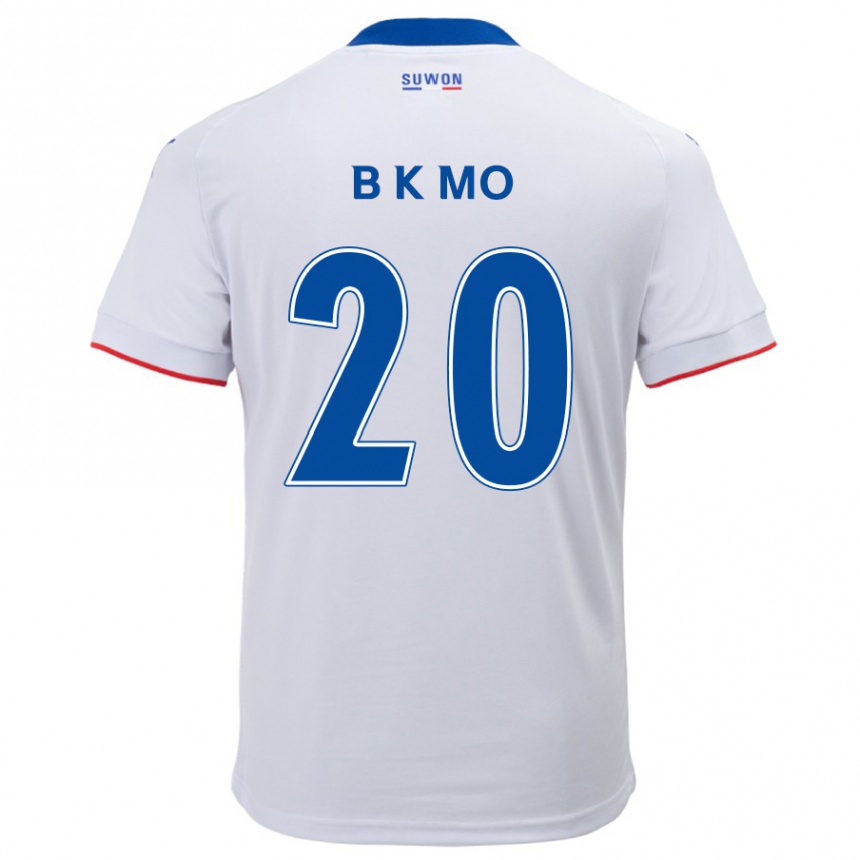 Kids Football Kyung-Bin Mo #20 White Blue Away Jersey 2024/25 T-Shirt Canada