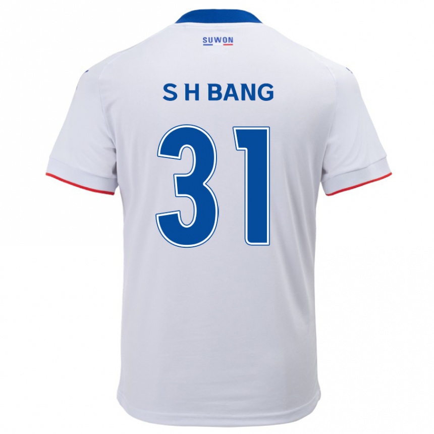 Kids Football Hee-Sang Bang #31 White Blue Away Jersey 2024/25 T-Shirt Canada