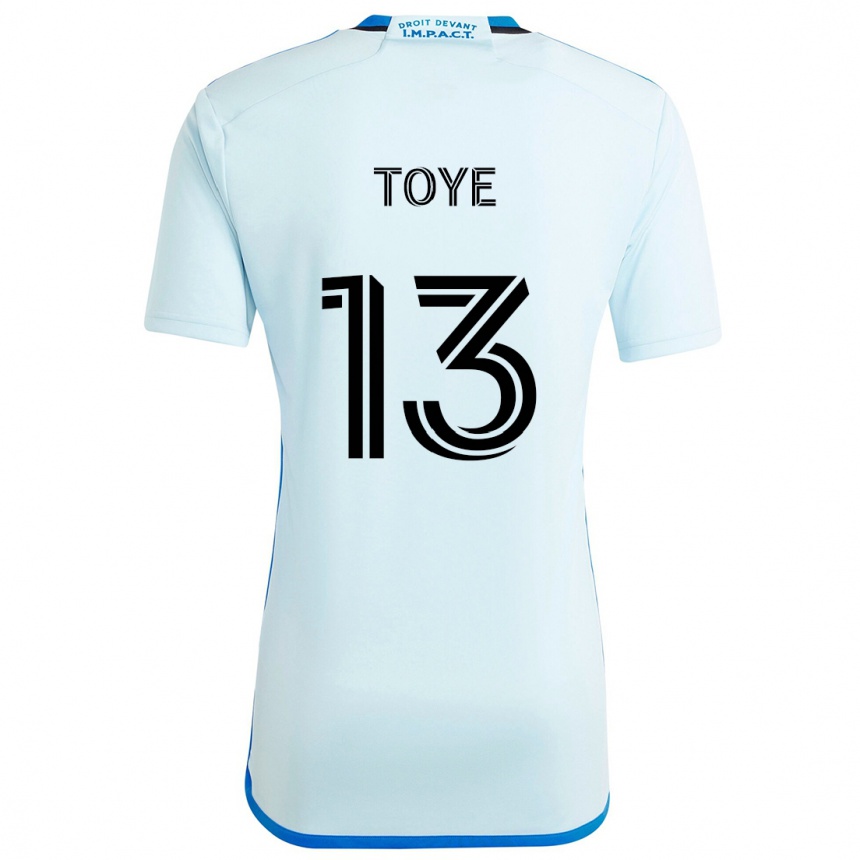 Kids Football Mason Toye #13 Ice Blue Away Jersey 2024/25 T-Shirt Canada