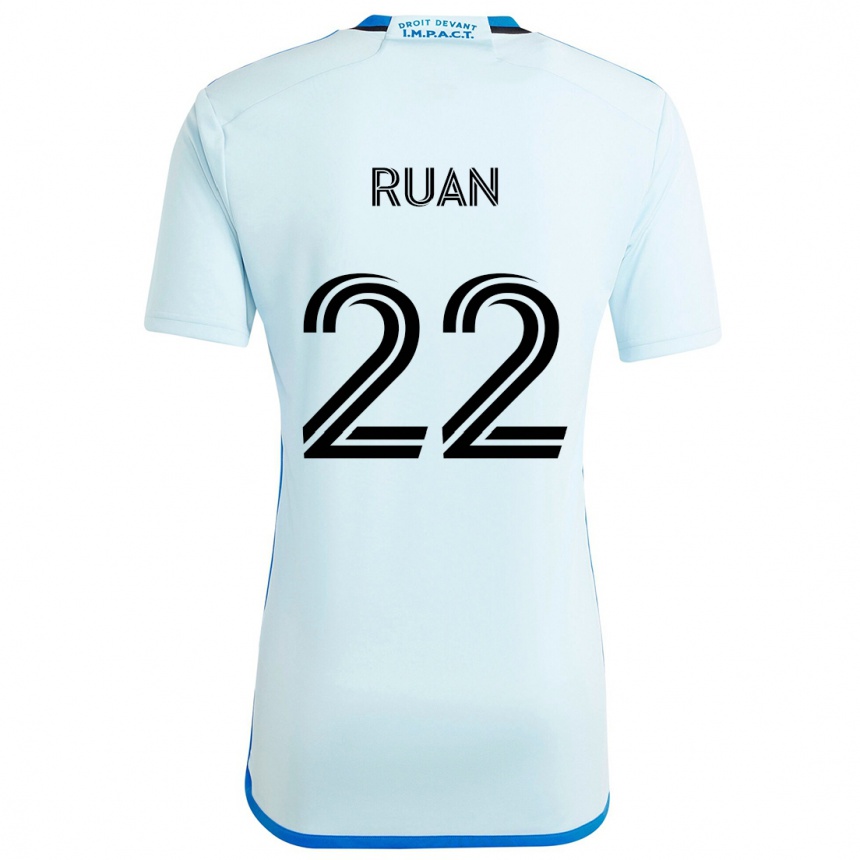 Kids Football Ruan #22 Ice Blue Away Jersey 2024/25 T-Shirt Canada