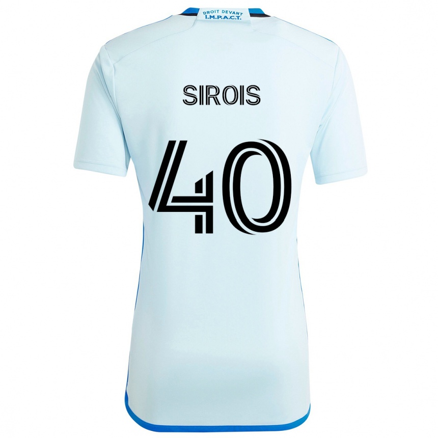 Enfant Football Maillot Jonathan Sirois #40 Glace Bleue Tenues Extérieur 2024/25 Canada