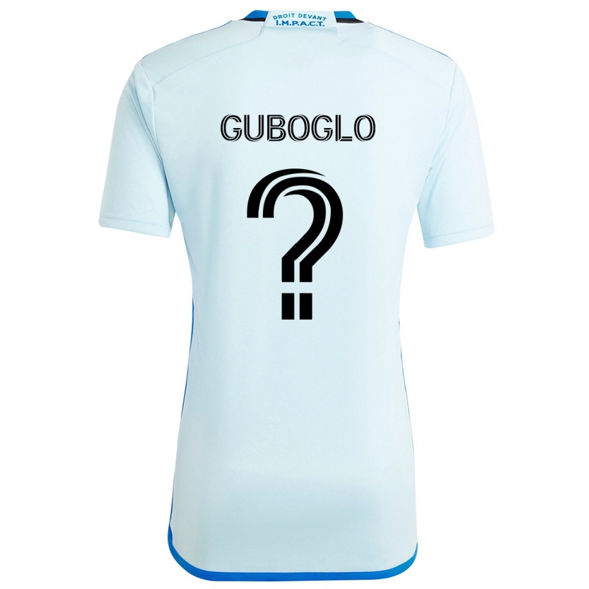 Kids Football Yuri Guboglo #0 Ice Blue Away Jersey 2024/25 T-Shirt Canada