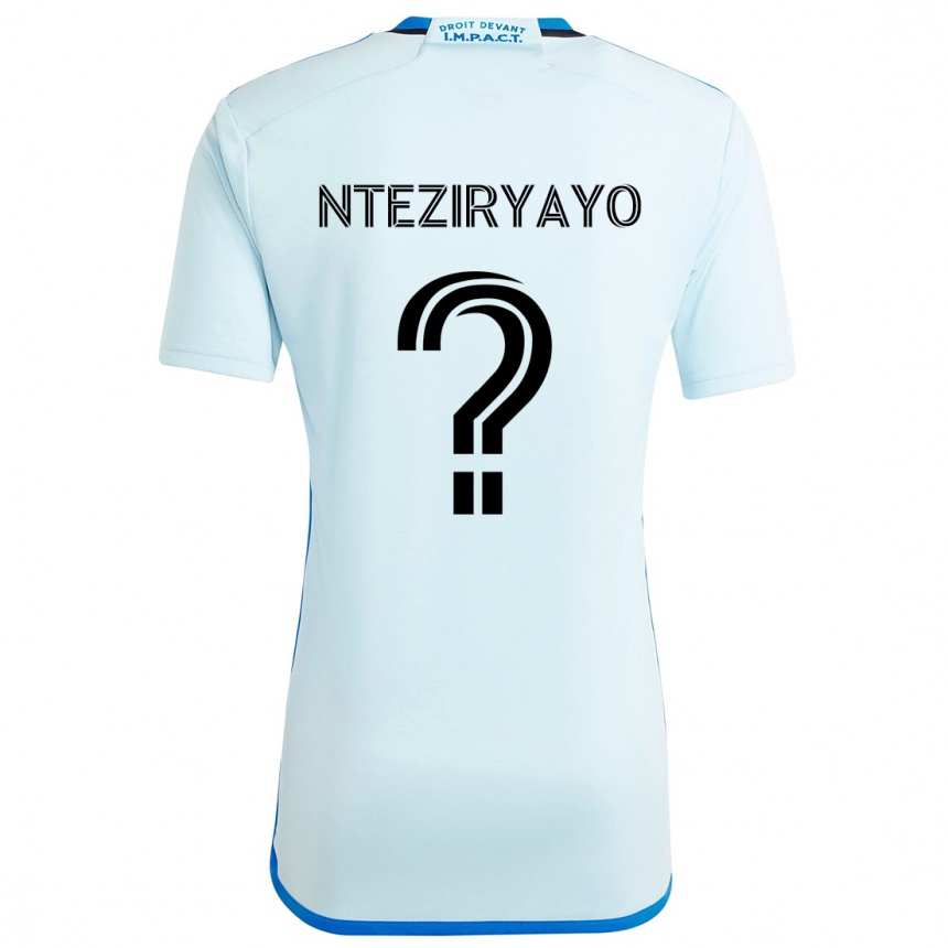 Kids Football Josh Nteziryayo #0 Ice Blue Away Jersey 2024/25 T-Shirt Canada