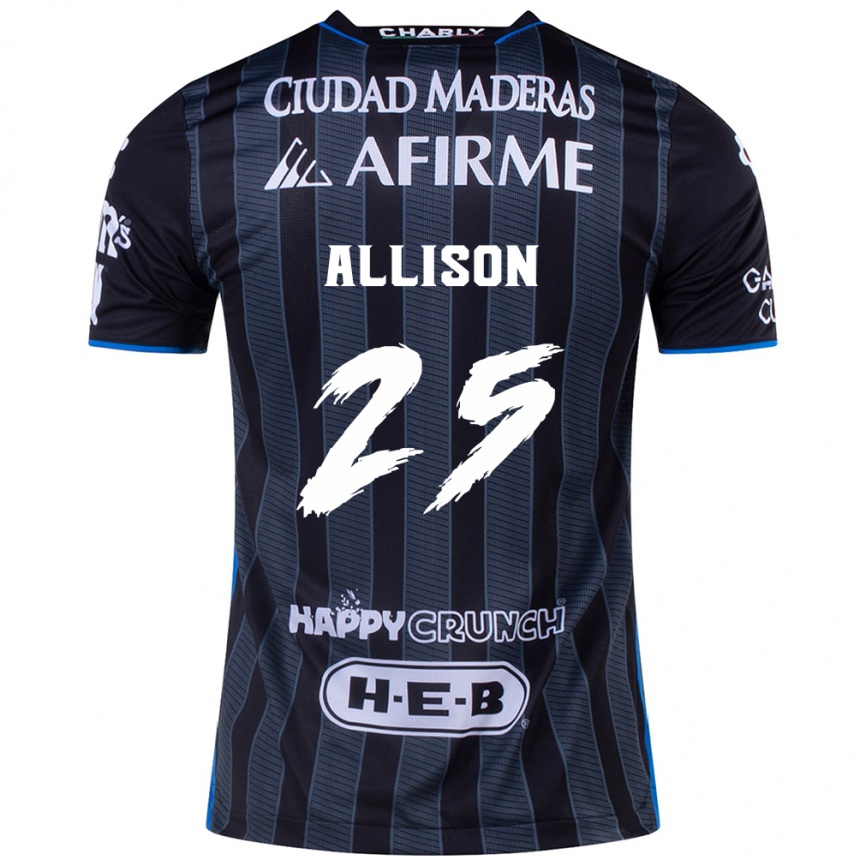 Enfant Football Maillot Guillermo Allison #25 Blanc Noir Tenues Extérieur 2024/25 Canada