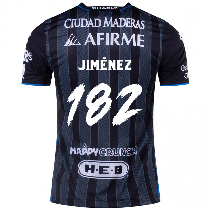 Kids Football Carlos Jiménez #182 White Black Away Jersey 2024/25 T-Shirt Canada