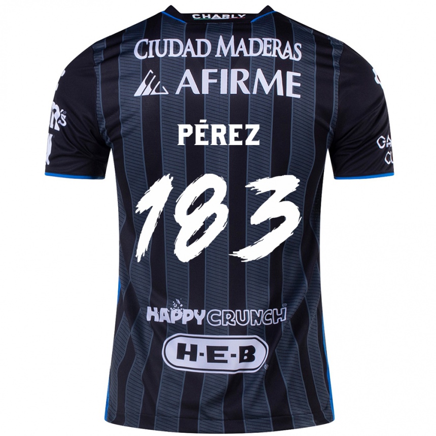 Enfant Football Maillot Aldahir Pérez #183 Blanc Noir Tenues Extérieur 2024/25 Canada